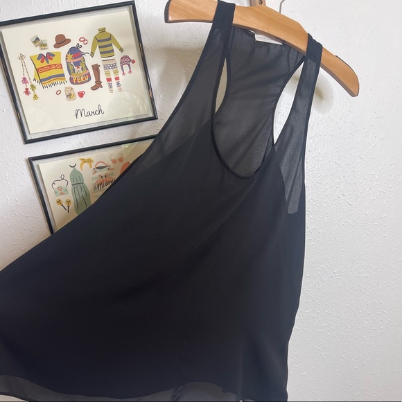 Black Racerback Tank - Size Large - Picture 5 of 6